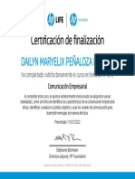 Certificado de Comunicación Empresarial