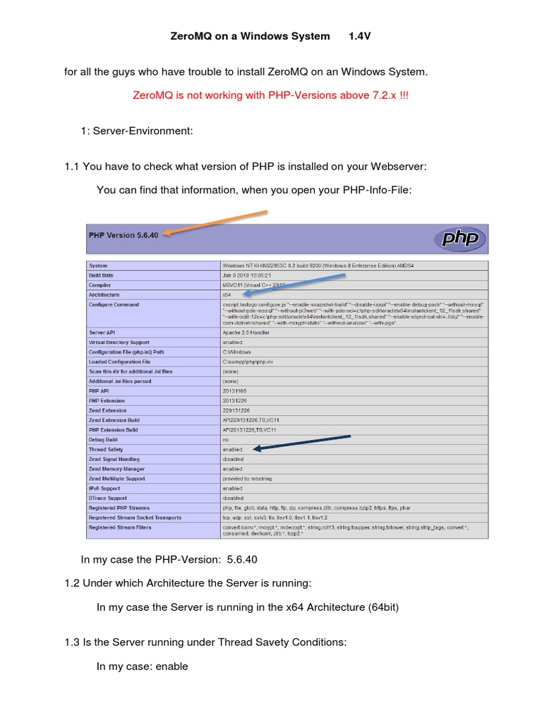 Installing ZeroMQ on Windows for Xibo | PDF | Php | Computer File