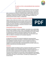 El Proceso de La Educación Superior en El Perú