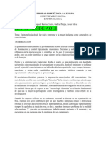 Epistemología femenina y conocimiento indígena