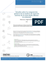 Estudio Sobre La Composicion de Madera de Especies de Zona Arida