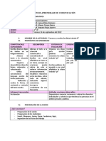 Sesión de Aprendizaje de Comunicación Escribimos Palabras Con Las Silabas PL - 16 Septiembre