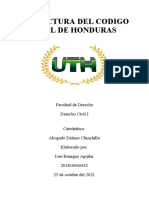 Estructura Del Codigo Civil de Honduras