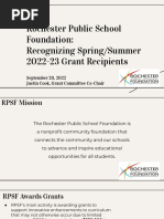 RPSF Grant Awards