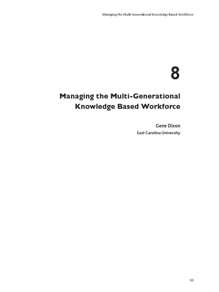 Managing The Multi-Generationa | PDF | Employment | Millennials