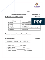 English Assessment 1 Vol 2