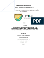 Facultad de Ciencias Empresariales Escuela Academico Profesional de Administración de Empresas