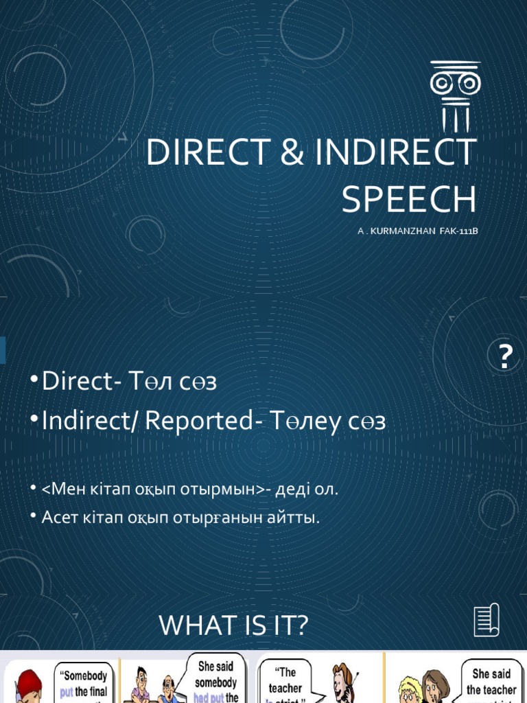Direct & Indirect Speech Guide | PDF | Semantic Units | Grammar