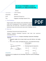 Perangkat Pembelajaran Perbandingan Trigonometri