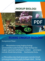 RUANG LINGKUP BIOLOGI+ppt