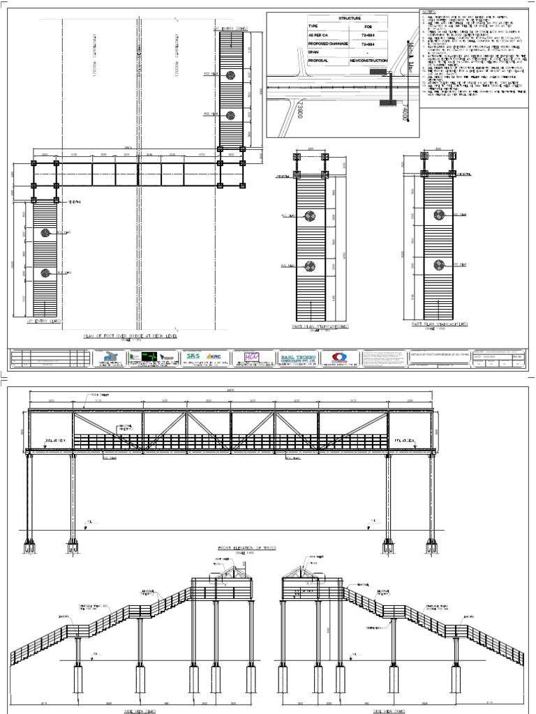 Structure Type FOB As Per Ca 73+984 73+984: Passenger Shelter | PDF