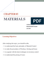 Chapter 3-Material Cost
