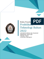 Pedoman Praktikum Teknologi Bahan 2022