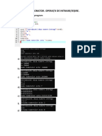 Laborator operatii intrare esire