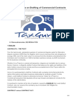 Taxguru - In-Practical Insights On Drafting of Commercial Contracts