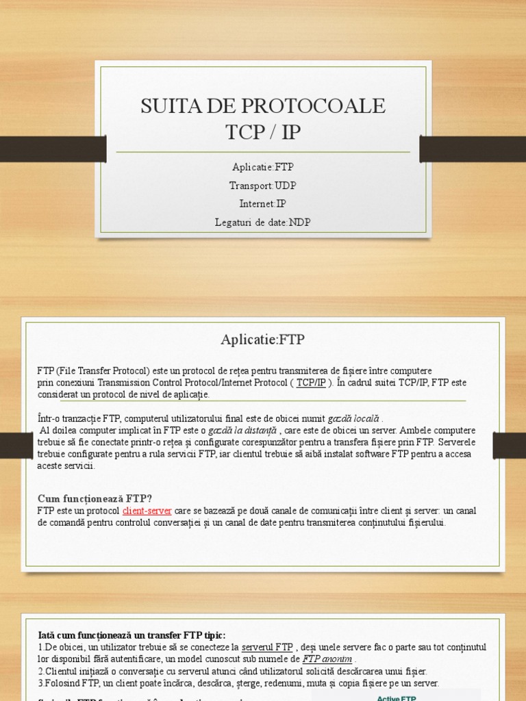 Suita de Protocoale TCP | PDF