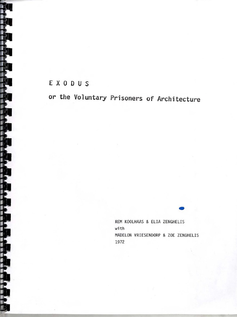 Rem Koolhaas Exodus PDF