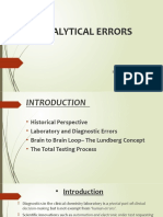 Preanalytical Errors