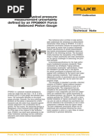 Typical Pressure Measurement Uncertainty Defined by An FPG8601 Force Balanced Piston Gauge