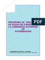 Programa de Vigilancia Sanitaria Del Agua de Consumo Humano de La CA de Extremadura