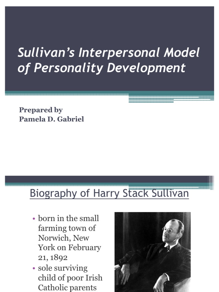 Sullivan's Interpersonal Development Theory | PDF | Interpersonal ...