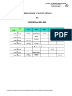 Horario 3 B 2021-2022