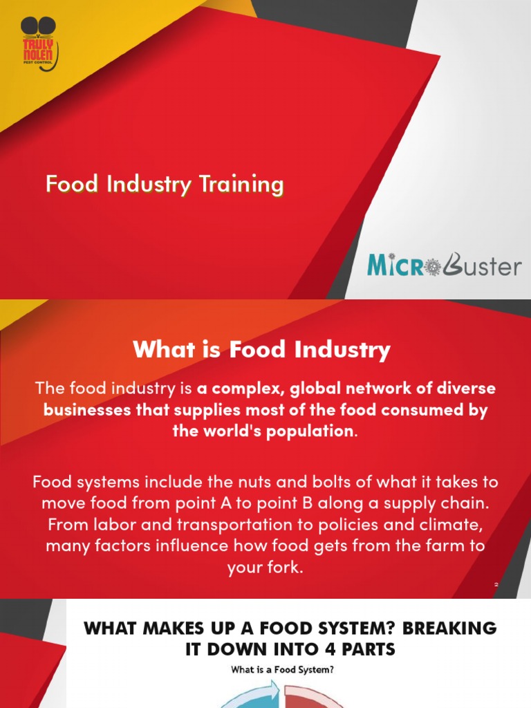 Food Industry Training ppt PDF Foods