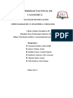 Toxicología Metálica o Envenenamiento Por El Cadmio