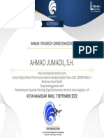 Ahmad Jumadil, S.H.: NOMOR: 17314261/21-23159/LITDIG/2022