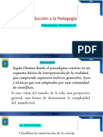 Introducción A La Pedagogía: Paradigmas Pedagógicos