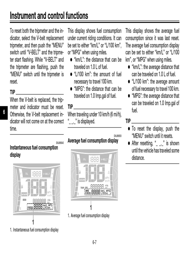Yamaha Nmax 155 Average Fuel Consumption Display Download Free PDF Fuel Economy In