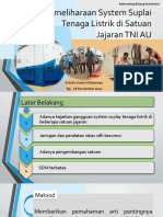 Pemeliharaan System Suplay Tenaga Listrik Di Satuan Jajaran (Paparan)