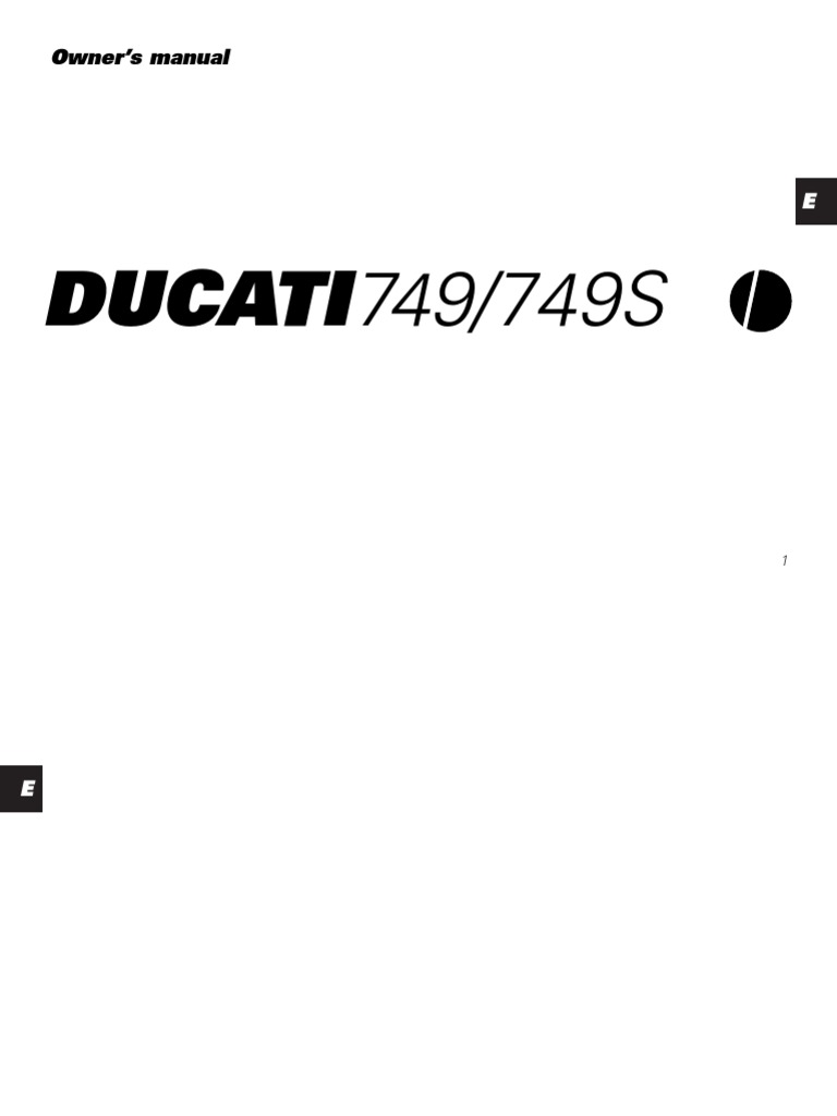 Ducati 749/749S Owner