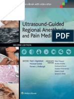 Ultrasound-Guided Regional Anesthesia and Pain Medicine