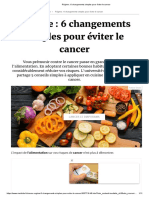 Régime - 6 Changements Simples Pour Éviter Le Cancer