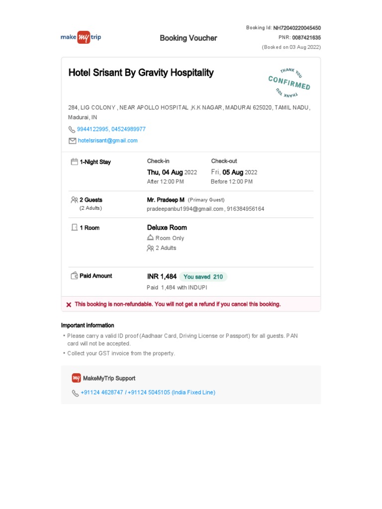 Booking Confirmation Voucher1 PDF