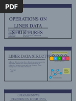 Operation On Liner Data Types