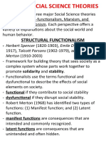 Structural Functionalism: Herbert Spencer (1820-1903), Emile Durkheim (1858-Merton (1910-2003)