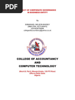 Download Impact of Corporate Governance in Business Organisation by enbassey SN59586226 doc pdf