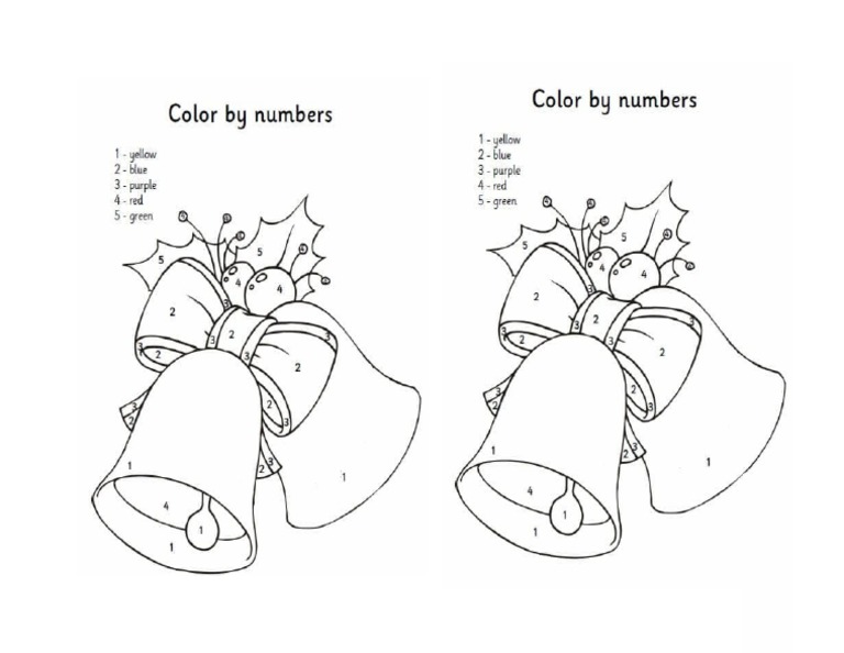 Colour by Numbers Worksheet PDF