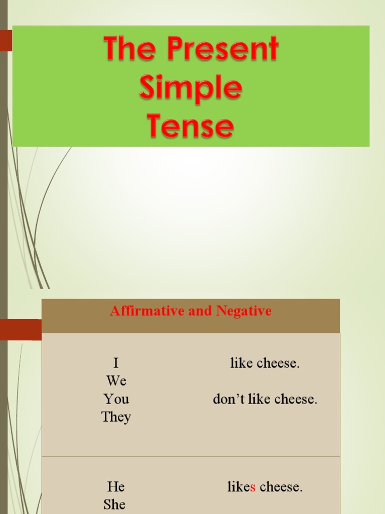Simple Presnt Tense | PDF