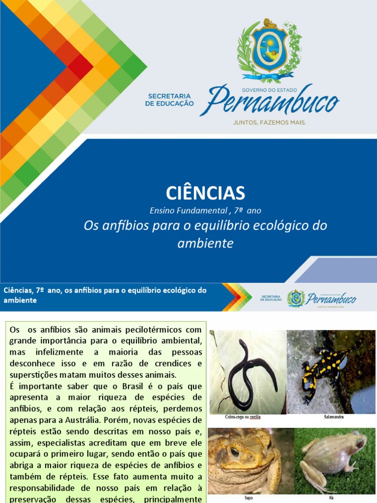 Anfíbios e seu papel no equilíbrio ecológico | PDF | Sapo | Anfíbio