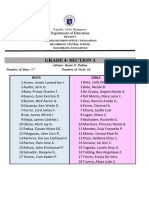 Grade 4 - Section 1