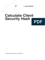 Calculate Client Security Hash - 2021.10 Exercise Hints