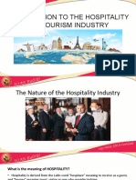 Introduction to the Hospitality and Tourism Industry