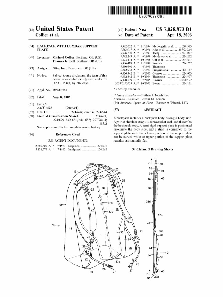 Backpack With Lumbar Support System PDF Backpack Consumer Goods