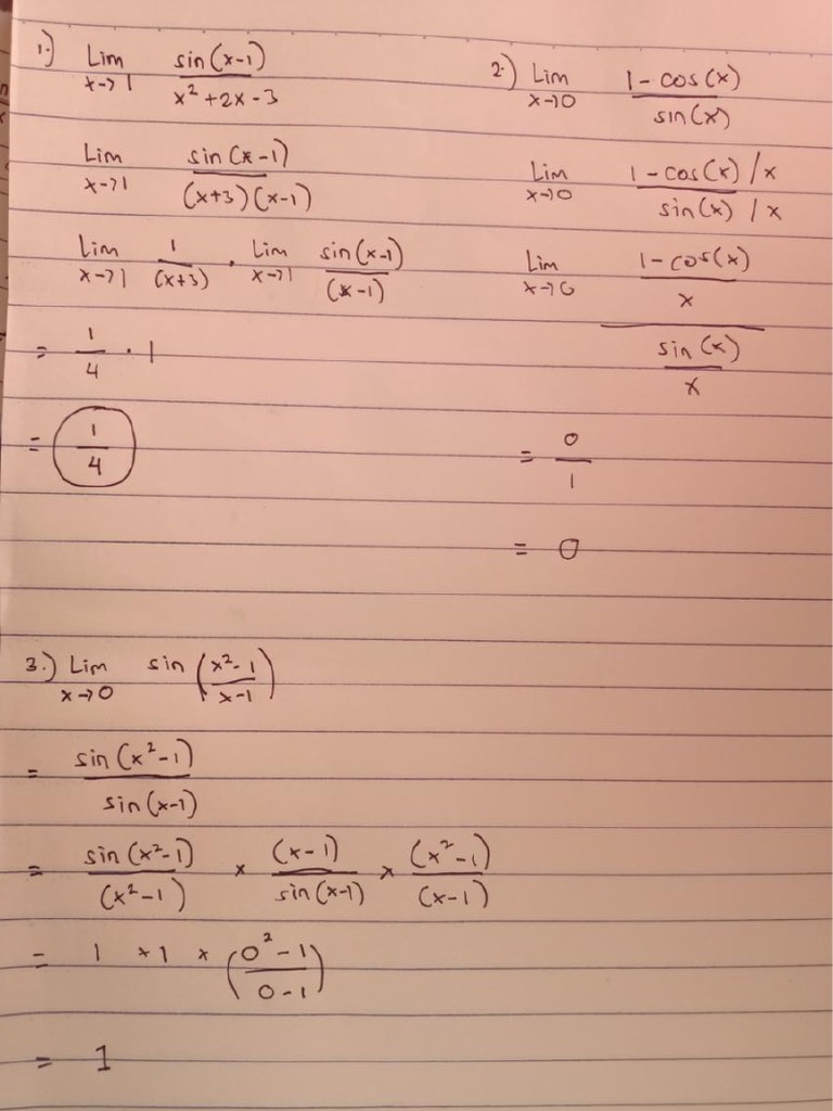 Limits of trigonometric functions pdf