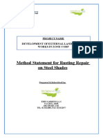 Rust Repair Steel Shades Method Statement