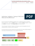 Verification, Validation, Testing of ASIC - SOC Designs - What Are The Differences - AnySilicon