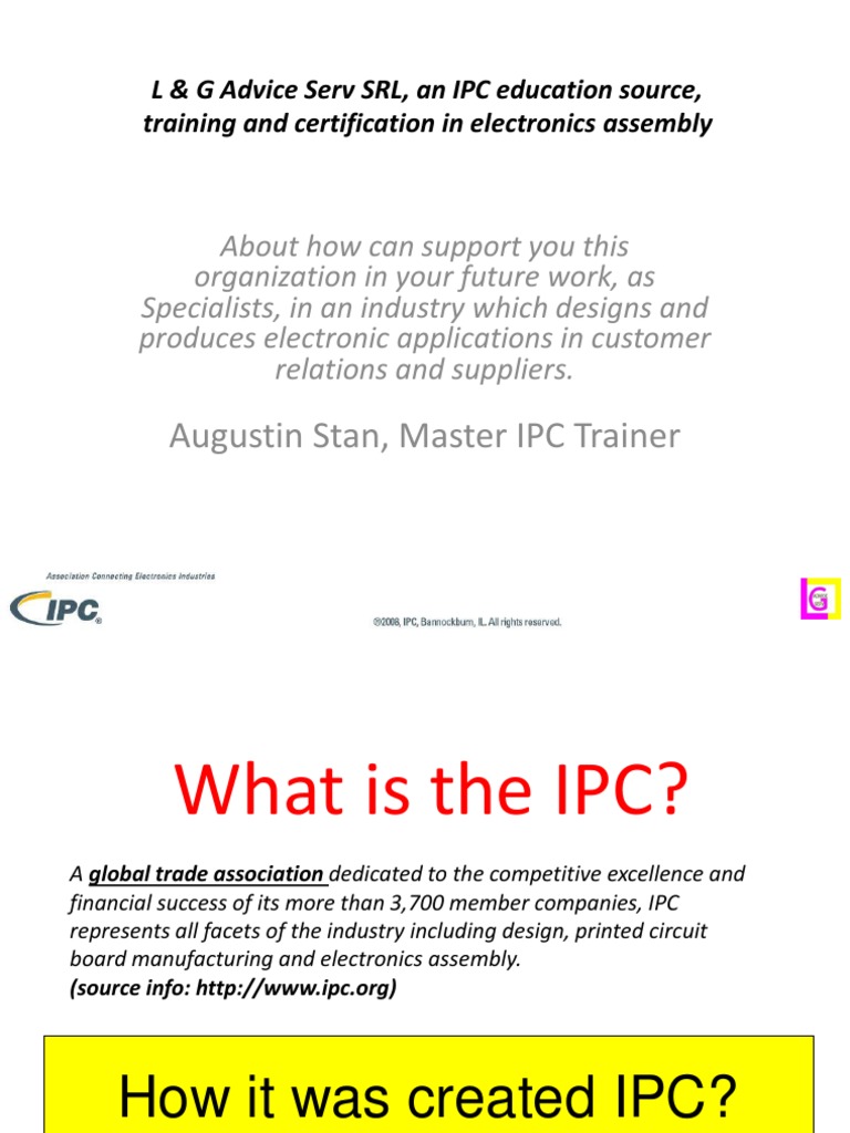 IPC Training and Certification Overview | PDF | Printed Circuit Board ...